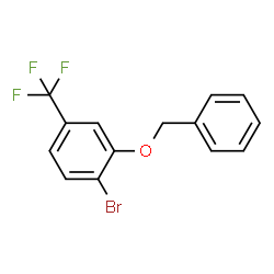 3-Benzyloxy-4-bromobenzotrifluoride结构式