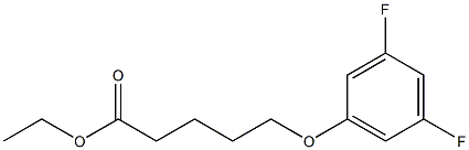 Ethyl 5-(3,5-difluoro-phenoxy)propanoate Structure