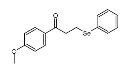 1-(4-methoxyphenyl)-3-(phenylselanyl)propan-1-one结构式