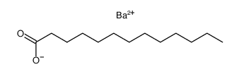 Ditridecanoic acid barium salt Structure