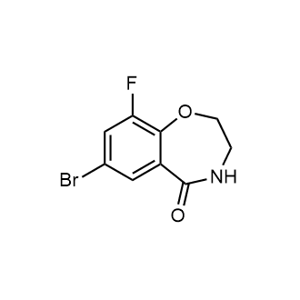 7-Bromo-9-fluoro-3,4-dihydrobenzo[f][1,4]oxazepin-5(2H)-one structure