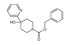 Benzyl 4-hydroxy-4-(pyridin-2-yl)piperidine-1-carboxylate结构式