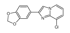 2-(1,3-Benzodioxol-5-yl)-8-chloro-imidazo[1,2-a]pyridine Structure