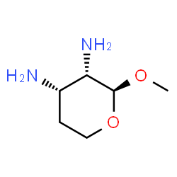 2H-Pyran-3,4-diamine,tetrahydro-2-methoxy-,[2S-(2alpha,3beta,4beta)]-(9CI) structure