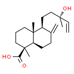 13-Hydroxylabda-8(17),14-diene-19-oic acid结构式