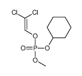 cyclohexyl 2,2-dichloroethenyl methyl phosphate Structure