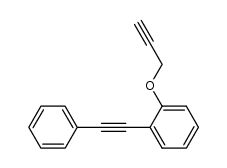 2-(phenylethynyl)-1-(prop-2-ynyloxy)benzene结构式