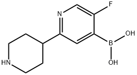 5-Fluoro-2-(piperidin-4-yl)pyridine-4-boronic acid picture