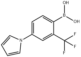 2-Trifluoromethyl-4-(1H-pyrrol-1-yl)phenylboronic acid Structure