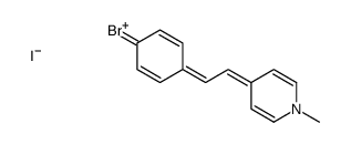 4-[2-(4-bromophenyl)ethenyl]-1-methylpyridin-1-ium,iodide Structure