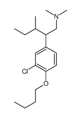 4-Butoxy-3-chloro-N,N-dimethyl-β-(1-methylpropyl)benzeneethanamine structure