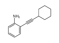 2-(2-cyclohexylethynyl)aniline Structure