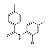 N-(2-溴-4-甲基苯基)-4-甲基苯甲酰胺结构式