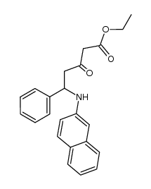 Ethyl 5-(2-naphthylamino)-3-oxo-5-phenylpentanoate Structure
