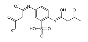 potassium,2,5-bis(3-oxobutanoylamino)benzenesulfonate Structure