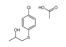 acetic acid,1-(4-chlorophenyl)sulfanylpropan-2-ol Structure