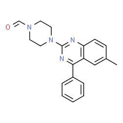 4-(6-methyl-4-phenylquinazolin-2-yl)piperazine-1-carbaldehyde Structure