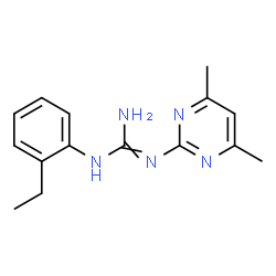 N-(4,6-Dimethylpyrimidin-2-yl)-N'-(2-ethylphenyl)-guanidine结构式