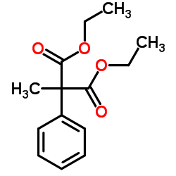 Diethyl methyl(phenyl)malonate Structure