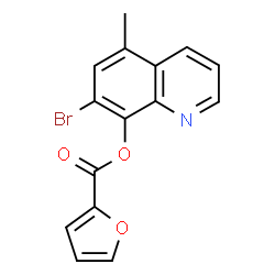 7-bromo-5-methyl-8-quinolyl furoate结构式