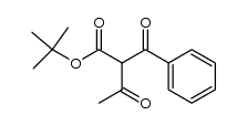 tert-butyl 2-benzoylacetoacetate结构式