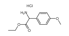 ethyl 2-amino-2-(4-methoxyphenyl)acetate hydrochloride结构式