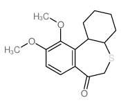 10,11-Dimethoxy-1,2,3,4,4a,11b-hexahydrodibenzo(b,d)thiepin-7(6H)-one picture