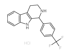 1-[4-(trifluoromethyl)phenyl]-2,3,4,9-tetrahydro-1H-beta-carboline hydrochloride structure