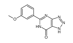 5-(3-methoxy-phenyl)-1,6-dihydro-[1,2,3]triazolo[4,5-d]pyrimidin-7-one Structure