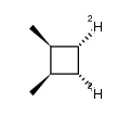 1r,2c-Dideuterio-3t,4t-dimethylcyclobutan结构式