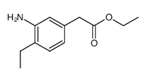 3-amino-4-ethylphenylacetic acid ethyl ester Structure