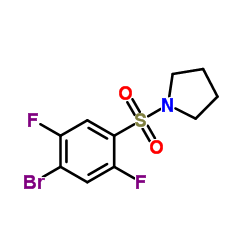 1-[(4-Bromo-2,5-difluorophenyl)sulfonyl]pyrrolidine Structure