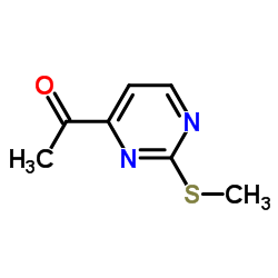 1-(2-甲硫基嘧啶-4-)乙酮结构式