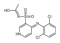 N-[4-(2,6-dichloroanilino)pyridin-3-yl]sulfonylacetamide结构式