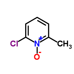 2-氯-6-甲基吡啶 1-氧化物结构式