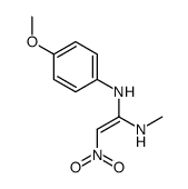 1-N'-(4-methoxyphenyl)-1-N-methyl-2-nitroethene-1,1-diamine Structure