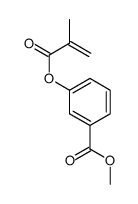 methyl 3-(2-methylprop-2-enoyloxy)benzoate结构式