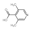 3,5-二甲基吡啶-4-羧酸结构式