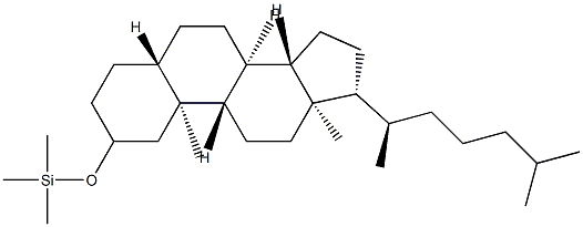 2β-Trimethylsilyloxy-5α-cholestane structure