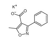 potassium 5-methyl-3-phenylisoxazole-4-carboxylate structure