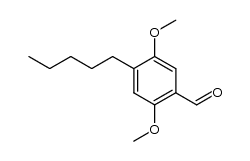 4-Amyl-2,5-dimethoxy-benzaldehyd结构式