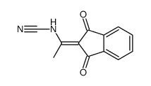 1-(1,3-dioxoinden-2-ylidene)ethylcyanamide结构式