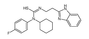 (9CI)-N-[2-(1H-苯并咪唑-2-基)乙基]-N-环己基-N-(4-氟苯基)-硫脲结构式