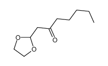 1-(1,3-dioxolan-2-yl)heptan-2-one Structure