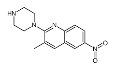 3-methyl-6-nitro-2-piperazin-1-ylquinoline Structure