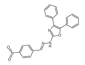 4-nitro-benzaldehyde (4,5-diphenyl-oxazol-2-yl)-hydrazone Structure