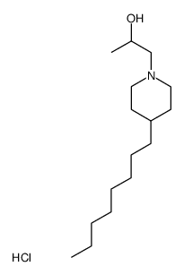 1-(4-Octyl-piperidin-1-yl)-propan-2-ol; hydrochloride结构式