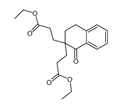 ethyl 3-[2-(3-ethoxy-3-oxopropyl)-1-oxo-3,4-dihydronaphthalen-2-yl]propanoate结构式