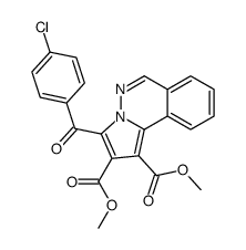 dimethyl 3-(4-chlorobenzoyl)pyrrolo[2,1-a]phthalazine-1,2-dicarboxylate结构式