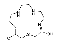 1-thia-4,7,10,13-tetrazacyclopentadecane-3,14-dione结构式